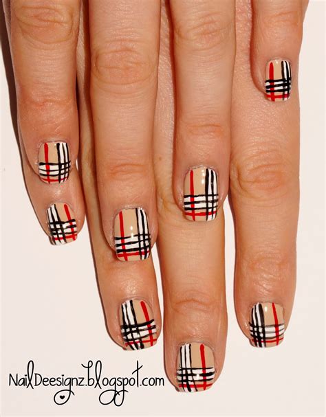 burberry nail designs|burberry nail strips.